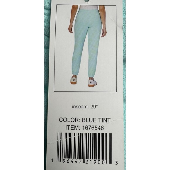 FILA Womens X-Small Blue French Terry Jogger Pants Sweatpants Athletic Track New - Picture 6 of 8